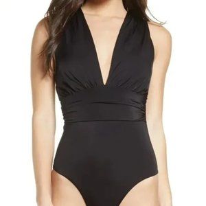 CHELSEA28 Convertible One-Piece Swimsuit Black NWOT